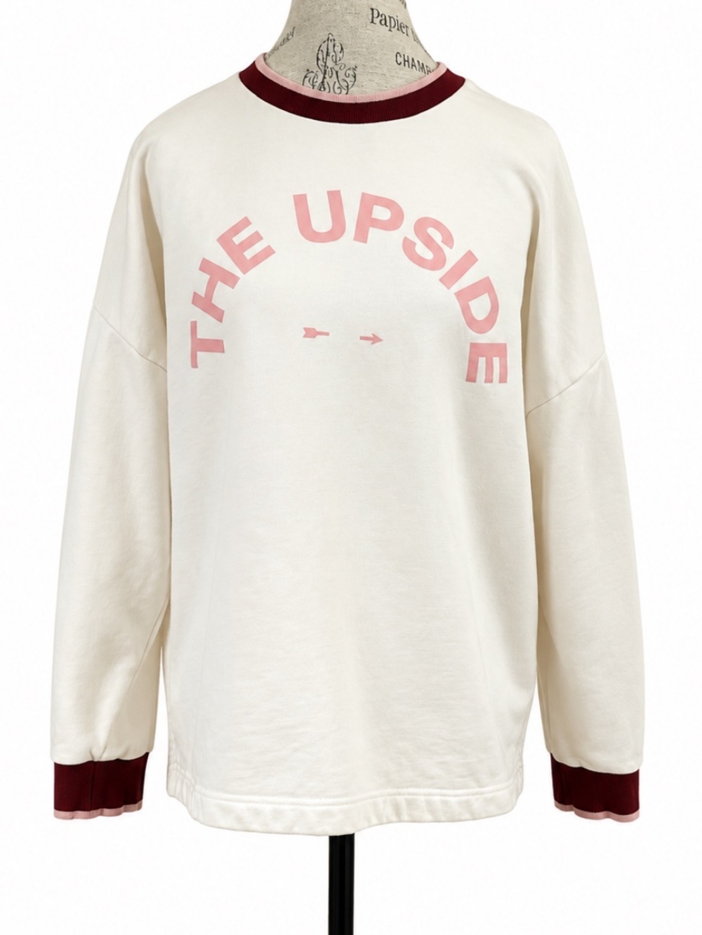 The Upside Magique Montana Cream Logo Sweatshirt US Size 6 Excellent Condition! - Picture 2 of 9